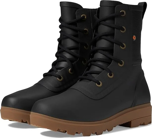 Bogs Holly Rain Lace Tall Women's Boots Black : 6 B - Medium, Synthetic