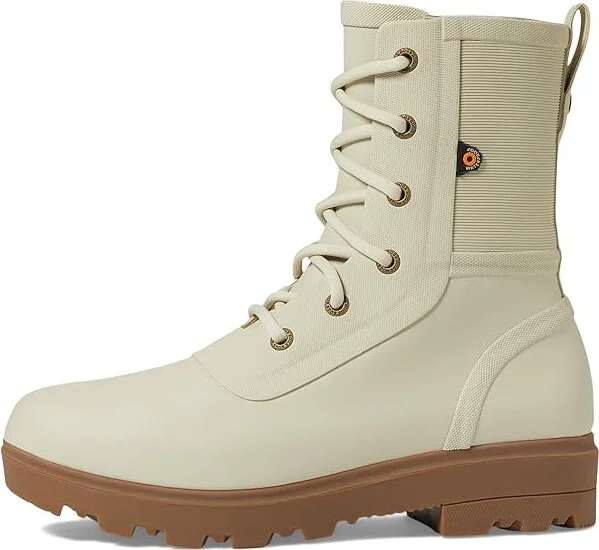 Bogs Holly Rain Lace Tall Women's Boots Oatmeal : 6 B - Medium, Synthetic - Image 6