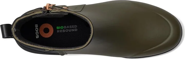 Bogs Holly Rain Zip Women's Boots Army Green : 6 B - Medium, Synthetic - Image 2
