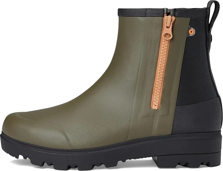 Bogs Holly Rain Zip Women's Boots Army Green : 6 B - Medium, Synthetic - Image 6
