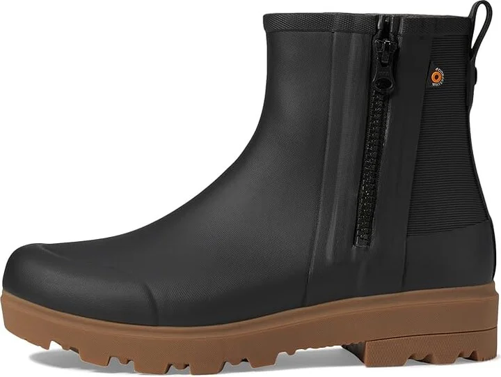 Bogs Holly Rain Zip Women's Boots Black : 8 B - Medium, Synthetic - Image 6