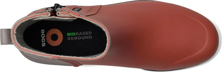 Bogs Holly Rain Zip Women's Boots Brick : 6 B - Medium, Synthetic - Image 2
