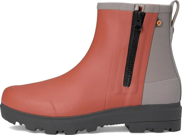 Bogs Holly Rain Zip Women's Boots Brick : 6 B - Medium, Synthetic - Image 6