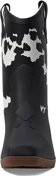 Bogs Jolene Mid Deco Women's Rain Boots Black/White : 6 M, Rubber - Image 2