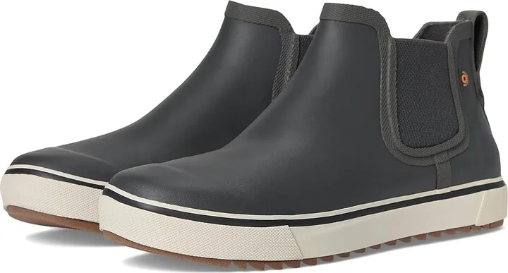Bogs Kicker Rain Chelsea II Men's Shoes Gray : 8 D - Medium, Rubber/Textile