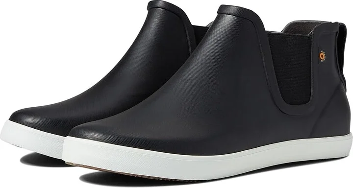Bogs Kicker Rain Chelsea Women's Shoes Black : 6 B - Medium, Rubber