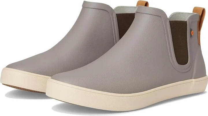 Bogs Kicker Rain Chelsea Women's Shoes Taupe : 6 B - Medium, Rubber