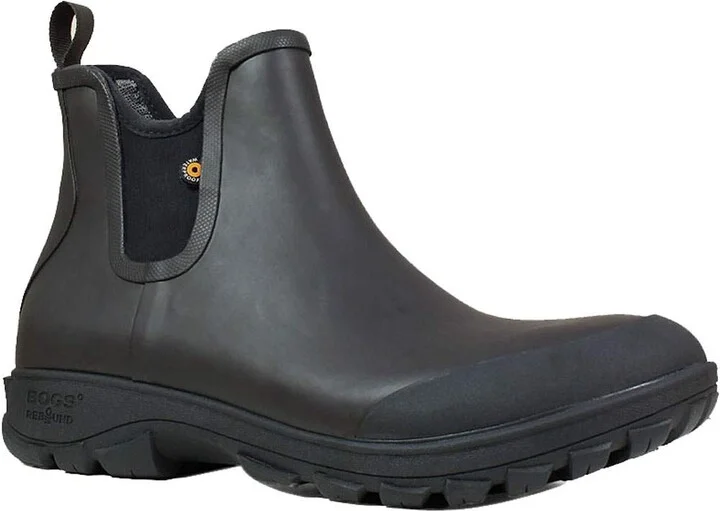 Bogs Men's Sauvie Slip On Low Height Chukka Waterproof Rain Boot
