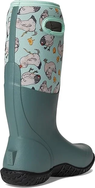 Bogs Mesa Chickens Women's Rain Boots Aqua : 6 M, Rubber - Image 4
