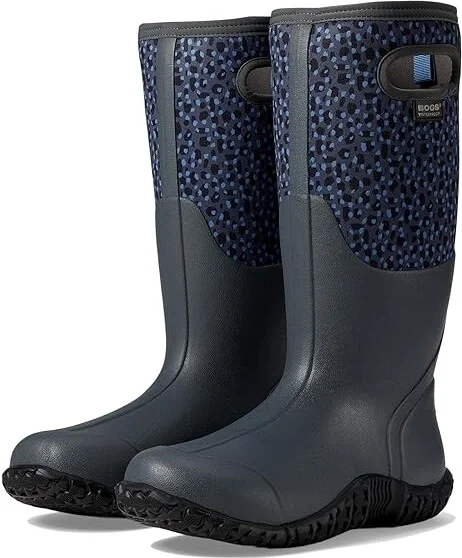Bogs Mesa - Joyful Jungle Women's Rain Boots Dark Gray : 11 M, Rubber