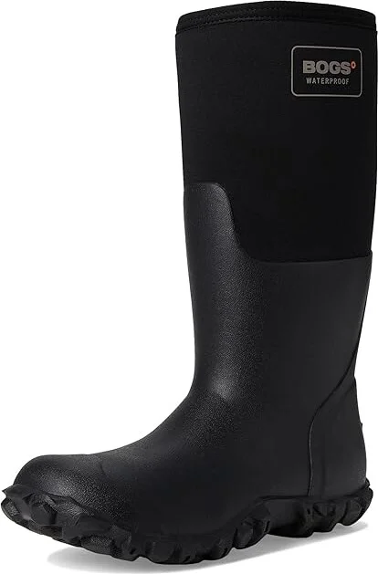 Bogs Mesa Solid Tall Men's Boots Black 1 : 12 D - Medium, Rubber - Image 5