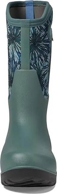 Bogs Neo - Classic Tall - Firework Floral Women's Rain Boots Loden : 7 M, Rubber - Image 2