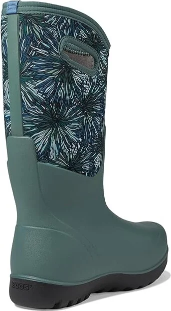 Bogs Neo - Classic Tall - Firework Floral Women's Rain Boots Loden : 7 M, Rubber - Image 4
