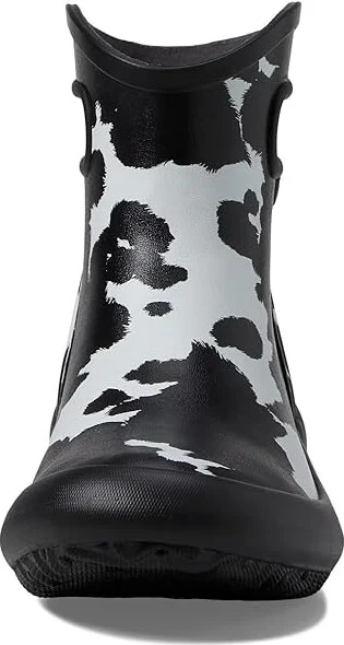 Bogs Patch Ankle - Cow Women's Boots Black/White : 6 B - Medium, Rubber - Image 2