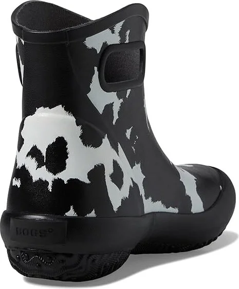 Bogs Patch Ankle - Cow Women's Boots Black/White : 6 B - Medium, Rubber - Image 4
