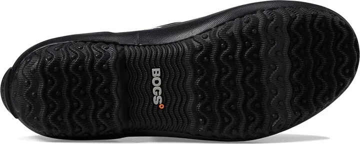 Bogs Patch Slip-On - Cow Women's Boots Black/White : 6 B - Medium, Rubber/Synthetic/Textile - Image 3