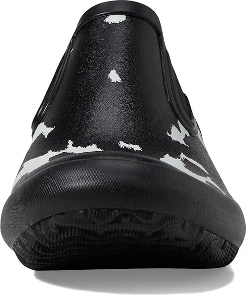 Bogs Patch Slip-On - Cow Women's Boots Black/White : 6 B - Medium, Rubber/Synthetic/Textile - Image 5