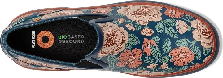 Bogs Patch Slip On Tapestry Floral Women's Rain Boots Navy : 7 M, Textile - Image 2