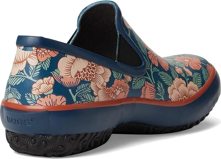 Bogs Patch Slip On Tapestry Floral Women's Rain Boots Navy : 7 M, Textile - Image 4