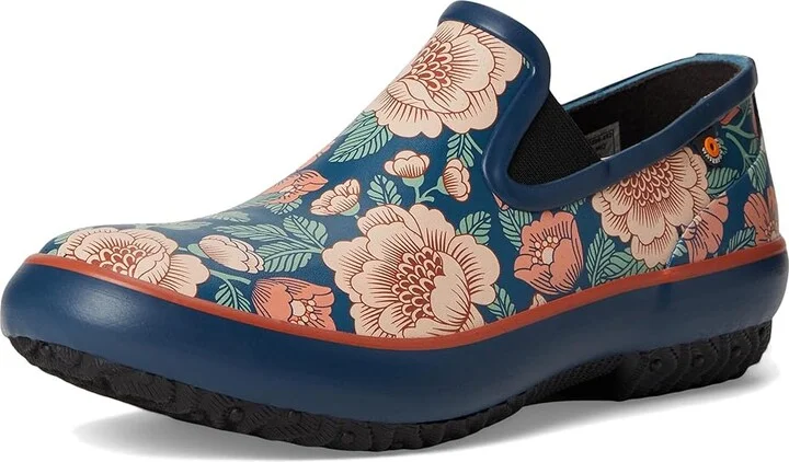 Bogs Patch Slip On Tapestry Floral Women's Rain Boots Navy : 7 M, Textile - Image 5
