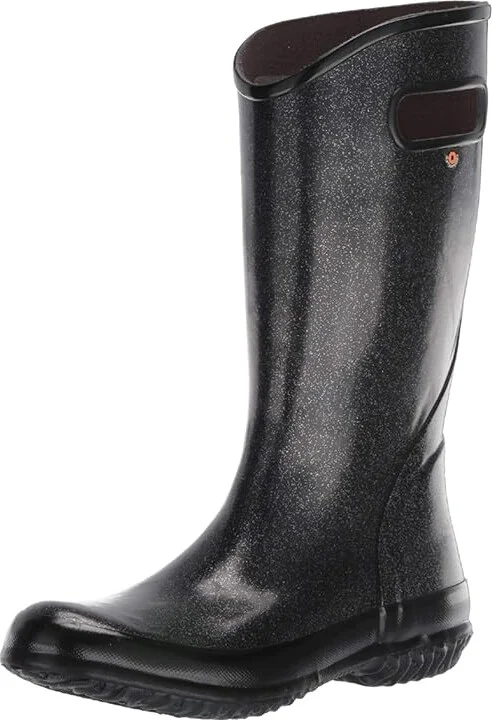 Bogs Rain Boot Glitter Women's Rain Boots Black : 6 B - Medium, Rubber - Image 2