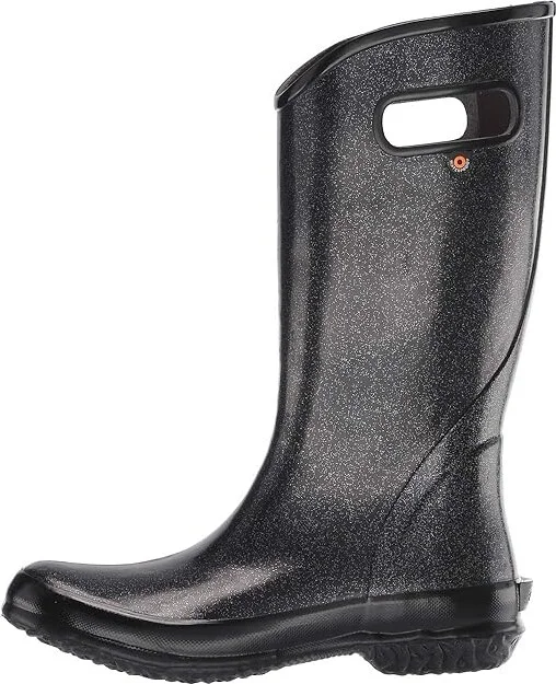 Bogs Rain Boot Glitter Women's Rain Boots Black : 6 B - Medium, Rubber - Image 7