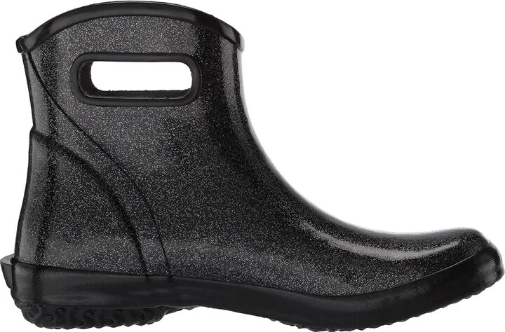 Bogs Rain Boots Ankle Glitter Women's Shoes Black : 6 B - Medium, Rubber - Image 8