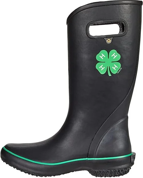 Bogs Rainboot 4-H Women's Shoes Black : 6 B - Medium, Rubber - Image 6