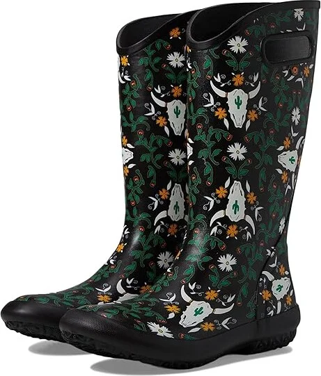 Bogs Rainboot - Rodeo Women's Boots Dark Brown : 6 B - Medium, Rubber