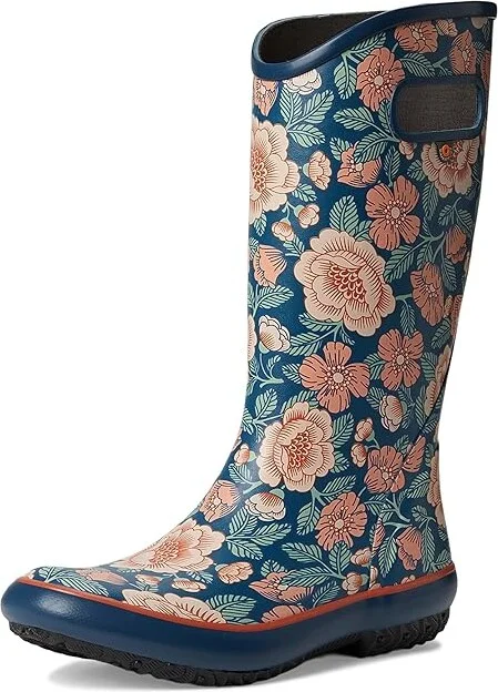 Bogs Rainboot Tapestry Floral Women's Rain Boots Navy : 6 M, Rubber - Image 5