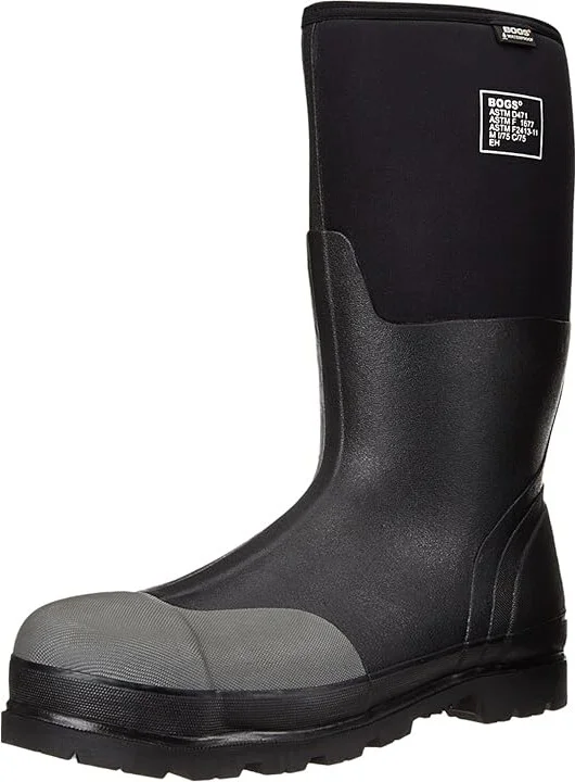 Bogs Rancher Forge Steel Toe Men's Waterproof Boots Black : 8 D - Medium, Rubber - Image 2