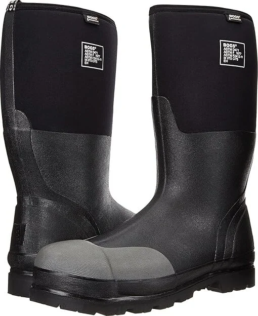 Bogs Rancher Forge Steel Toe Men's Waterproof Boots Black : 8 D - Medium, Rubber