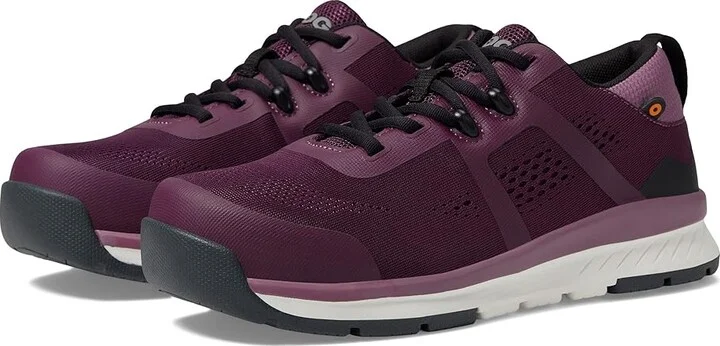 Bogs Sandstone Knit Low TR Composite Safety Toe Women's Shoes Plum : 8 B - Medium, Textile