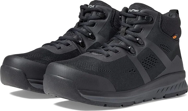 Bogs Sandstone Knit Mid TR Composite Safety Toe Women's Shoes Black : 10 B - Medium, Textile