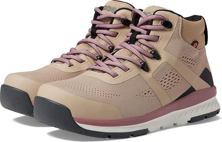 Bogs Sandstone Knit Mid TR Composite Safety Toe Women's Shoes Taupe : 9 B - Medium, Textile