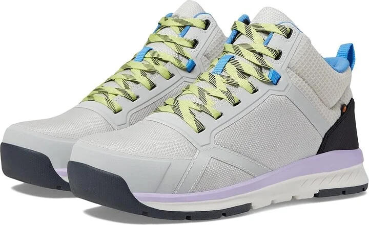 Bogs Sandstone Mid Composite Safety Toe Women's Shoes Light Gray : 9 B - Medium, Textile