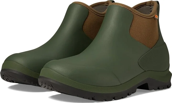 Bogs Sauvie Chelsea II Men's Boots Dark Green : 8 D - Medium, Rubber/Synthetic