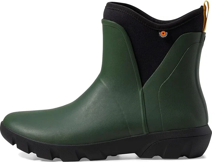 Bogs Sauvie II Chelsea Women's Boots Dark Green 1 : 6 B - Medium, Synthetic - Image 6