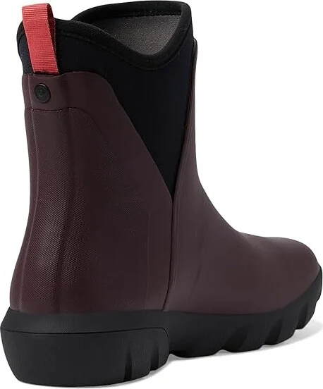 Bogs Sauvie II Chelsea Women's Boots Wine 1 : 9 B - Medium, Synthetic - Image 4