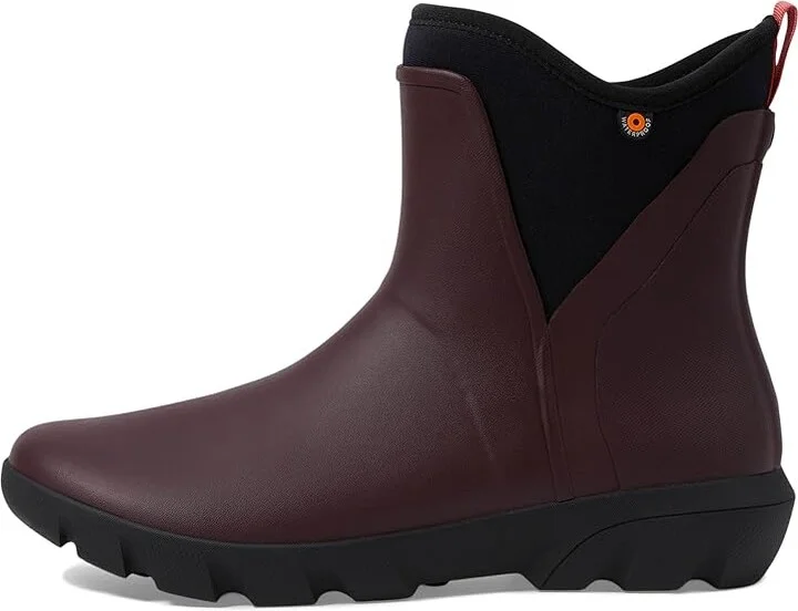 Bogs Sauvie II Chelsea Women's Boots Wine 1 : 9 B - Medium, Synthetic - Image 5