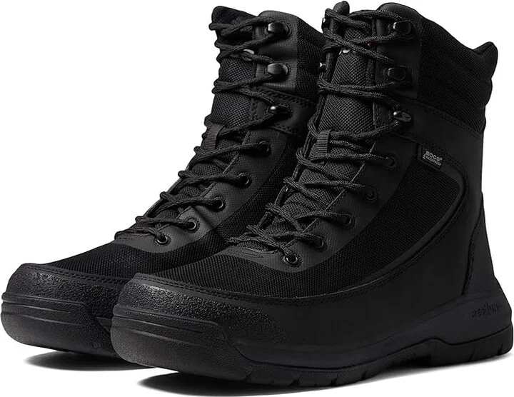 Bogs Shale 8 Glacial Grip WP Men's Shoes Black : 10 M, Leather/Synthetic/Textile