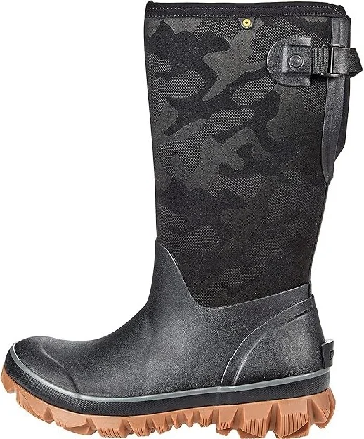 Bogs Whiteout Tonal Camo Adjustable Calf Women's Shoes Black : 6 B - Medium, Synthetic/Textile - Image 6