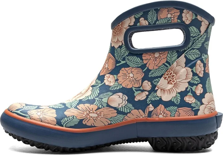 BOGS Women's Patch Ankle Tapestry Floral Rain Boot