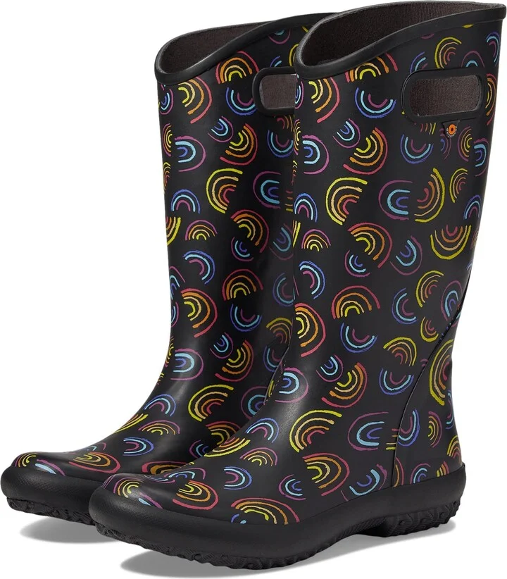 BOGS Women's Rainboot-Wild Rainbow Rain Shoe