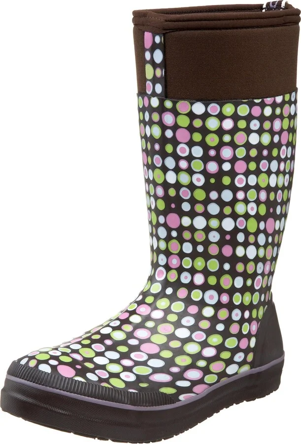 Chocolate/Mauve Dots