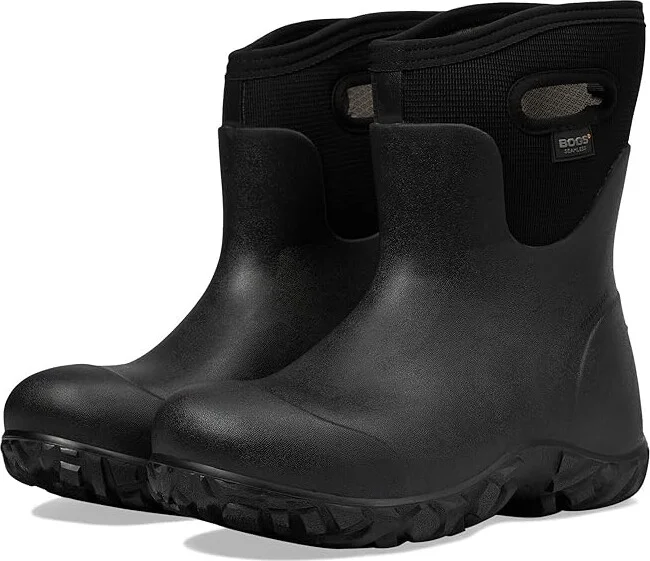 Bogs Workman Mid Soft Toe Cowboy Boots Black : 13 D - Medium, Rubber