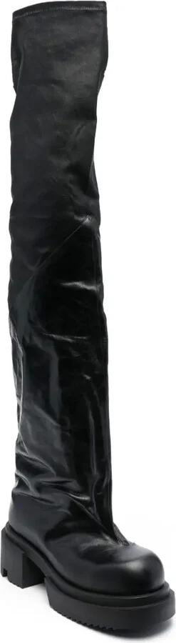 Bogun 78mm leather flared boots - Image 2