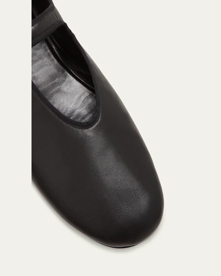 Boheme Leather Mary Jane Ballerina Flats - Image 2