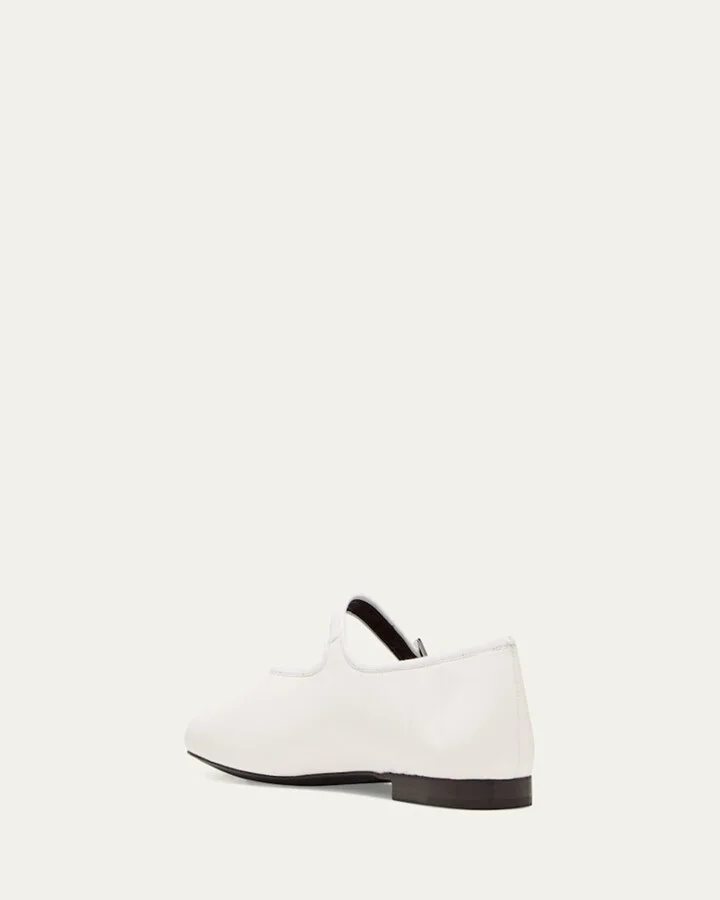 Boheme Leather Mary Jane Ballerina Flats - Image 7