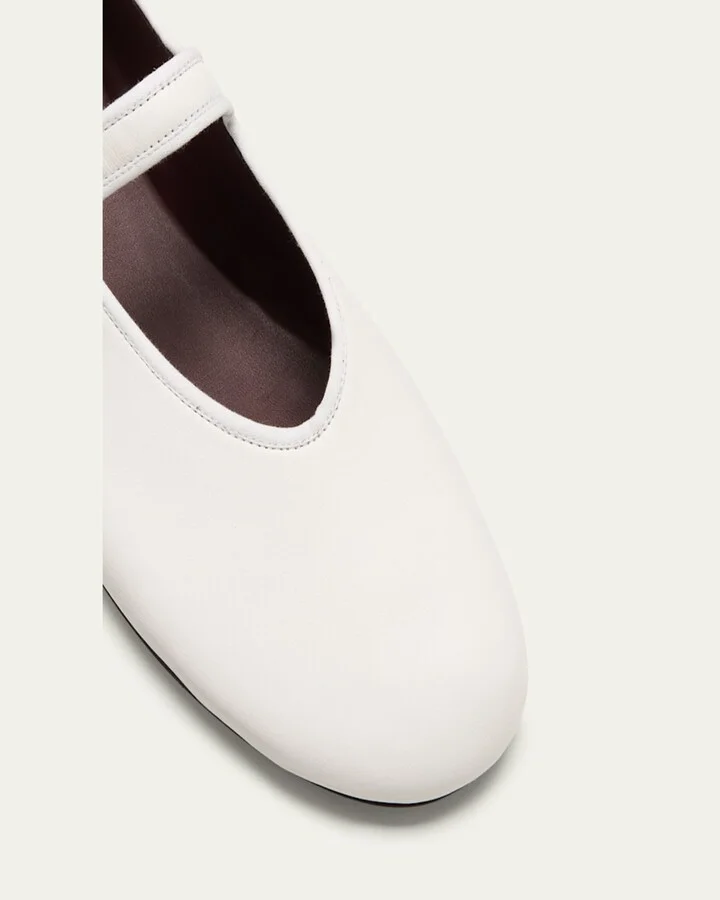 Boheme Leather Mary Jane Ballerina Flats - Image 8
